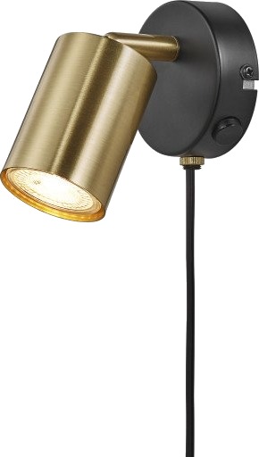 Nordlux Explore Vegglampe Brass