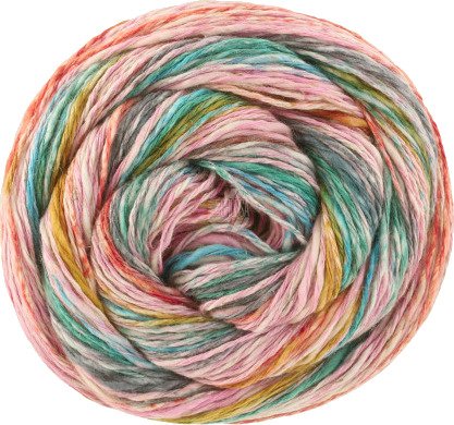 Lana Grossa Gomitolo California Garn 3041 Rosa Mustard Turkis Mørkegrønn Gråblå Rust Garn