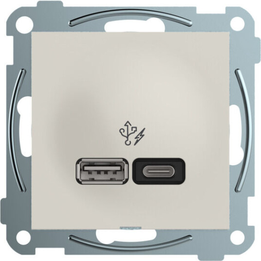 Elko Plus USB PD A+C lader 45W Polarhvit Elko - 6630911