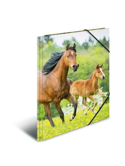 HERMA Elasticated folder A4 PP Horses HERMA Elasticated folder A4 PP Horses