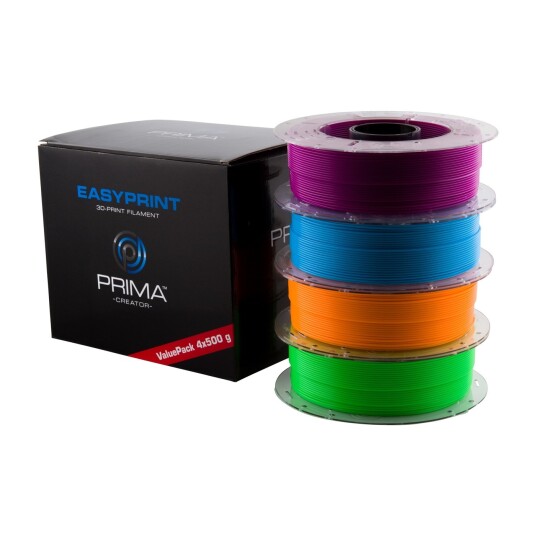 PrimaCreator EasyPrint PLA Value Pack 1.75mm 4x500g 4 x Neon PrimaCreator EasyPrint PLA Value Pack 1.75mm 4x500g 4 x Neon