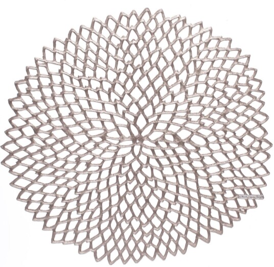 Chilewich Dahlia Ø38 Cm Gunmetal Bordbrikker