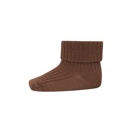 MP 589 Wool Rib Baby Strømper 34 Peacan Pie 15 16