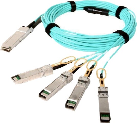 SIEMON AOC OM3 QSFP+-4xSFP+ 40m