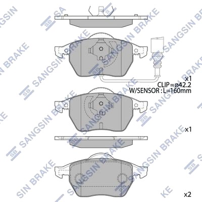 Hi Q SP2097 Bremseklosser