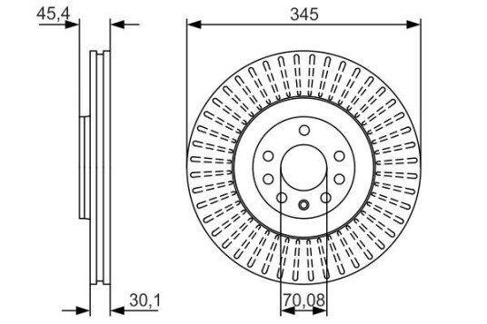 Bremseskive BOSCH 0 986 479 A24 Bremseskive BOSCH 0 986 479 A24