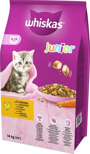 Whiskas Kylling Tørrfôr for Kattunger 14 kg Whiskas Kylling Tørrfôr for Kattunger 14 kg