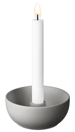 Scandi Living Valley lysestake Ø 12 cm Grå Scandi Living Valley lysestake Ø 12 cm Grå