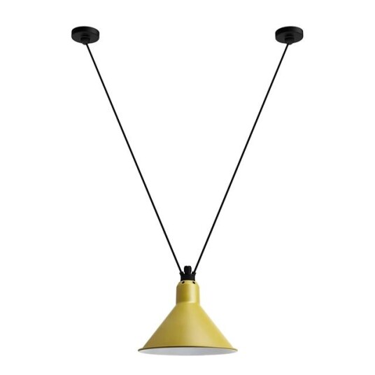 Lampe Gras N323 L Conic Taklampe Sort/ Gul Lampe Gras N323 L Conic Taklampe Sort/ Gul