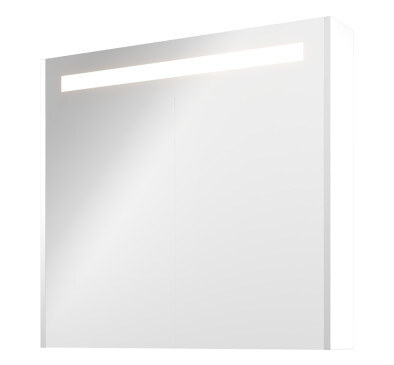 Sanibell Proline speilskab m/LED-belysning, 80x74cm, matt hvit paneler Sanibell Proline speilskab m/LED-belysning, 80x74cm, matt hvit paneler
