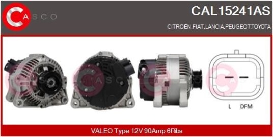 Dynamo CASCO CAL15241AS