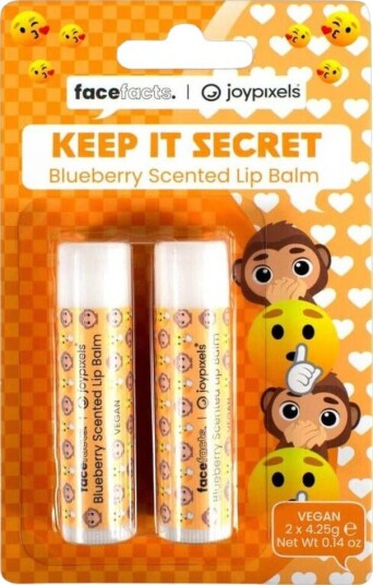 Face Facts x JoyPixels Keep It A Secret Lip Balms 4 g 2 stk.
