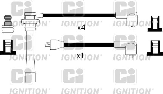 Tennplugg kabelsett QUINTON HAZELL XC1061