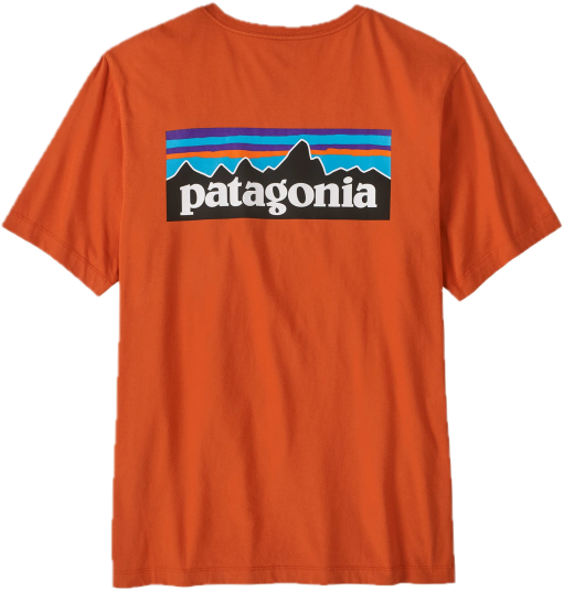 Patagonia M"s P-6 Logo T-shirt Coal Orange S