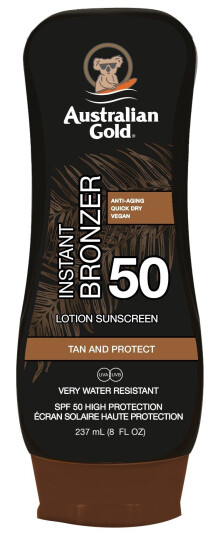 Australian Gold SPF50 Lotion With Bronzer 237 ml