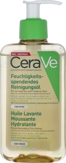 Cerave Hydrating Foaming Oil Cleanser 236 ml For Normal To Very Dry Skin