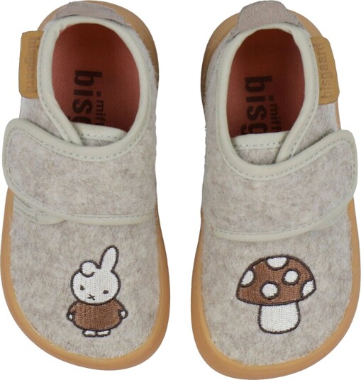 Bisgaard X Miffy Tøfler Ull Barfot Sand Bisgaard 19 Tøfler Beige
