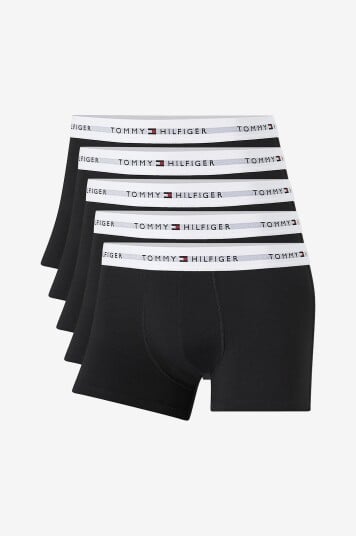 Tommy Hilfiger Boksershorts Signature Cotton Essentials Trunk 5 pakning Svart
