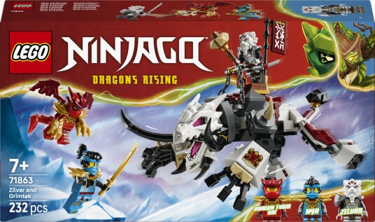 Lego Zilvar Med Monsterdragen Grimtak Lego Zilvar Med Monsterdragen Grimtak