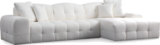 Buddy 4 seters Sofa med Divan   Hvit