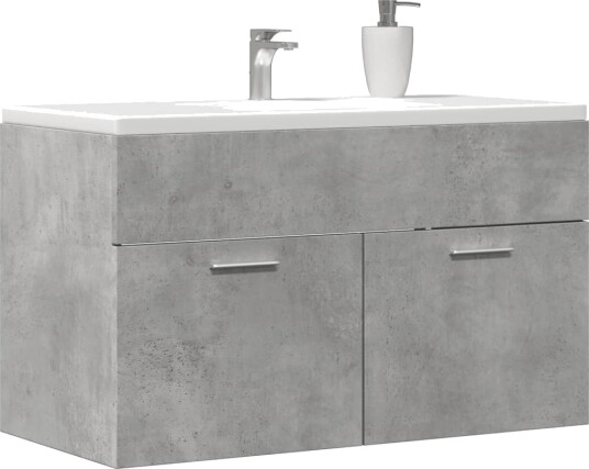 Servantskap betonggrå 90x38,5x46 cm konstruert tre 8721158437051