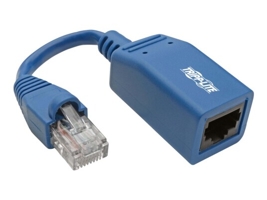 Eaton Tripp Lite Series Cisco Console Rollover Cable Adapter M/F Rj45 To Rj45 Blue 5 In. Seriell Adapter Rj-45 Hann Til Rj-45 Hunn 12.7 M Cat 5E/6 Formstøpt Blå Eaton Tripp Lite Series Cisco Console Rollover Cable Adapter M/F Rj45 To Rj45 Blue 5 In. Seriell Adapter Rj-45 Hann Til Rj-45 Hunn 12.7 M Cat 5E/6 Formstøpt Blå