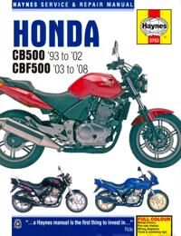 Honda Cb500 & Cbf500 (93 - 08) Av Haynes Publishing