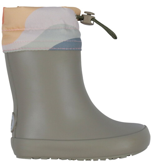 Wheat Termostøvler Barfot Grey Stone Wheat 34 Gummistøvler Grå Grønn