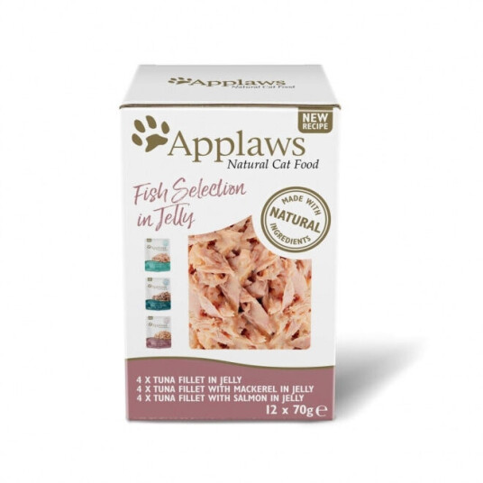 Applaws Cat Våtfôr Fisk i Gele 12x70 g - Naturlige Ingredienser