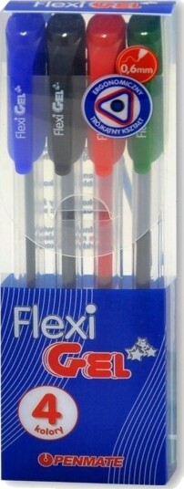 Penmate Flexi Abra Gel Gelpenn 4 Farger Penmate