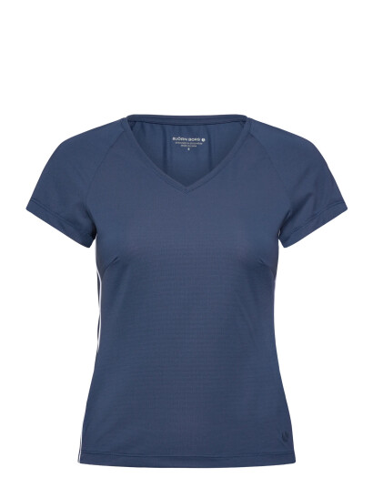 Björn Borg Ace V-Neck T-Shirt - Navy - XS Björn Borg Ace V-Neck T-Shirt - Navy - XS
