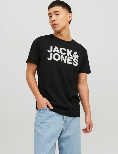 Jack & Jones Jjecorp Logo Tee Ss O-Neck Noos - Black - L