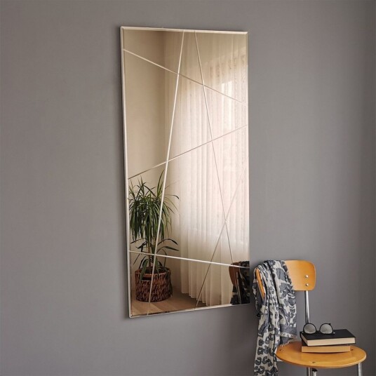 Petalcu Dekorasjonsspeil 130 cm Sølv