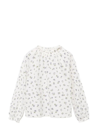 Mango Floral Cotton T-Shirt - Cream - 2-3