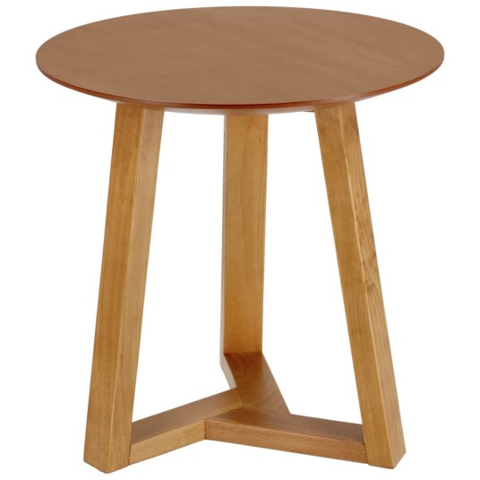 Vega Sidebord Melena; 46x44.5 cm HxØ; Lysebrun; Rund Vega Sidebord Melena; 46x44.5 cm HxØ; Lysebrun; Rund