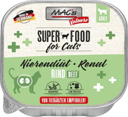Mac'S Vetcare Våtfôr Nyrediett For Katter Renal Oksekjøtt 32 X 100 G Mac'S Vetcare Våtfôr Nyrediett For Katter Renal Oksekjøtt 32 X 100 G