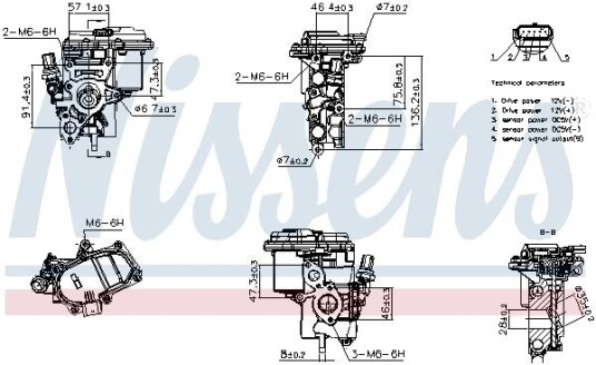 EGR-ventil NISSENS 98544