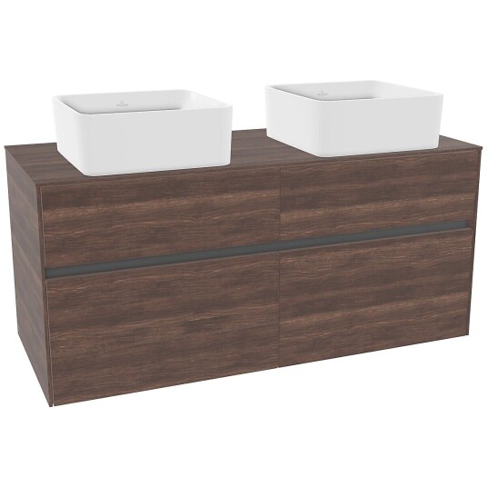 Villeroy & Boch  Collaro Servantskap med 4 skuffer 120x50x54,8 cm u/lys Arizona Eik