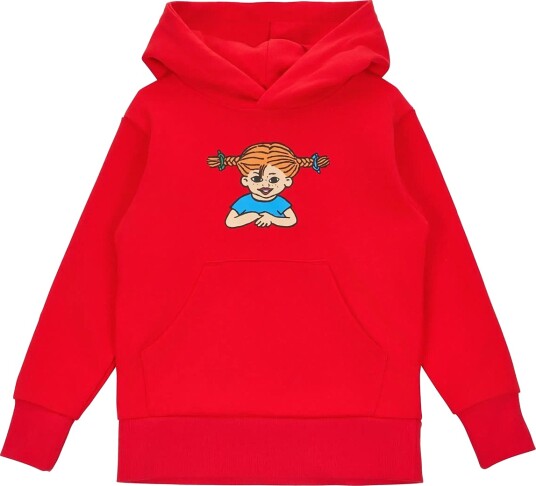 Pippi Langstrømpe Pippi Huvtröja Red 98 Pippi Langstrømpe Pippi Huvtröja Red 98