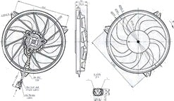 MAGNETI MARELLI 069422865010 Kjølevifte MAGNETI MARELLI 069422865010 Kjølevifte
