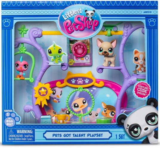Littlest Petshop Lekesett m/ figur #66 og #67 - Pets Got Talent Littlest Petshop Lekesett m/ figur #66 og #67 - Pets Got Talent