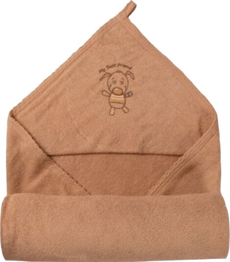 Matex Babybadedress Frotté 85X85cm Lysbrun Matex Babybadedress Frotté 85X85cm Lysbrun