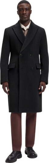 Hugo Boss H hyde double breasted coat 52 blå herre