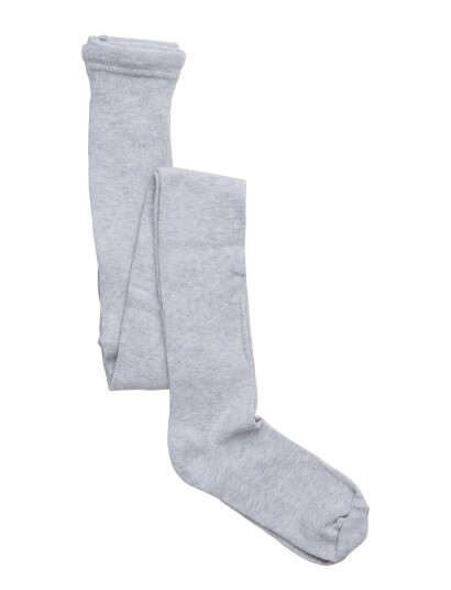 Melton Cotton Tights   Grey   68/74