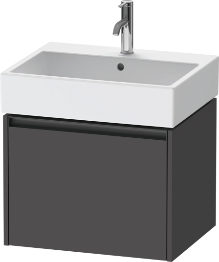 Duravit Ketho.2 Servantskap 1 Skuff 584x460 mm Grafitt Matt