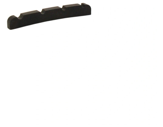 Graph Tech Pt-1215-00 Svart Tusq Xl Slotted Bass Nut, 4-String, Curved Graph Tech Pt-1215-00 Svart Tusq Xl Slotted Bass Nut, 4-String, Curved