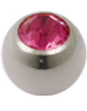 Treasure Pink Stone Titankule 4 mm
