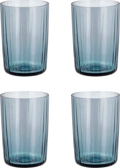 Bitz Kusintha vannglass 28 cl 4-pakning Bl? Bitz Kusintha vannglass 28 cl 4-pakning Bl?