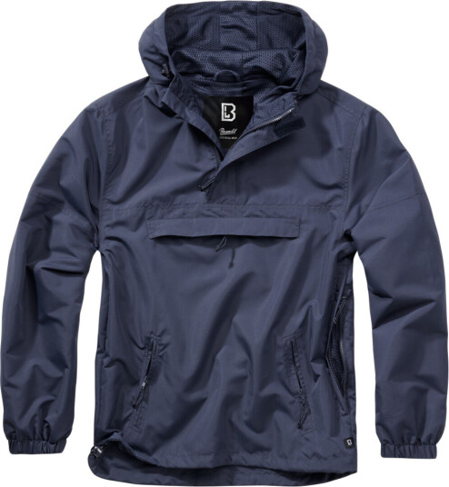 Brandit Summer Windbreaker Hettegenser S Blå