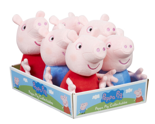 Bamse Peppa Gris 15cm assotert Bamse Peppa Gris 15cm assotert